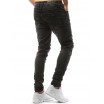 Moderní pánské džíny v tmavě šedé barvě