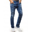 Moderní džíny modré barvy klasického střihu