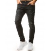 Stylové pánské roztrhané džíny černé barvy