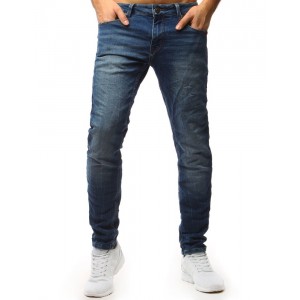 Pánské džíny slim v modré barvě