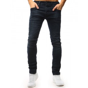 Moderní tmavě modré džíny pánské