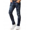 Pánské džíny modré barvy s módními dírami