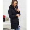 Luxusní prošívaná dámská bunda na zimu v černé barvě