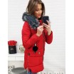 Zimní bunda pro dámy v červené barvě