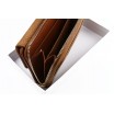 Dámská peněženka v hnědé barvě na zip