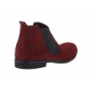 Pánské kotníkové boty červené barvy