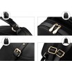 Černá elegantní dámská kabelka s ozdobnou mašličkou