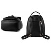 Černá elegantní dámská kabelka s ozdobnou mašličkou