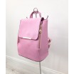 Jednoduchý růžový elegantní batoh se stahovacími šňůrkami