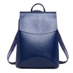 Modrý dámský batoh v jednoduchém stylu