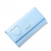 Dívčí modrá peněženka s motivem srdce