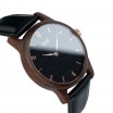Pánské elegantní černé hodinky ze dřeva