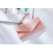 Dámská měkká elegantní peněženka růžové barvy