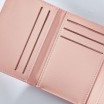 Pudrově růžová malá dámská peněženka