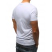 Bílé pánské tričko s kulatým výstřihem a s trendy nápisem
