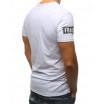 Originální bílé pánské tričko s designovým potiskem nápisu