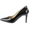 Společenská lakovaná dámská obuv černé barvy