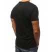 Originální pánské černé tričko s krátkým rukávem a designovým potiskem