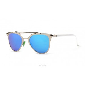 Moderní šedě modré sluneční brýle pro dámy
