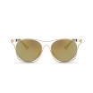 Elegantní kovové zlaté sluneční brýle