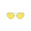 Průsvitné žluté dámské sluneční brýle