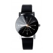 Černé elegantní náramkové hodinky