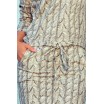 Dámské pohodlné krátké šaty s imitací svetru