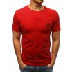Pánské jednobarevné tričko v červené barvě