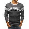 Pánský pletený svetr přes hlavu bílé barvy
