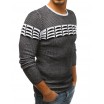 Pánský pletený svetr přes hlavu bílé barvy