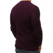 Trendový bordový pulovr pro pány
