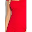 Červené koktejlové krátké šaty dámské