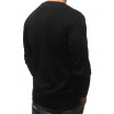 Pánský svetr s véčkovým výstřihem černé barvy
