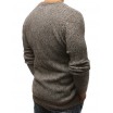 Stylový pánský pletený svetr hnědé barvy