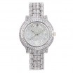 Luxusní dámské náramkové hodinky stříbrné se zirkony
