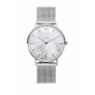 Elegantní dámské hodinky na ruku stříbrné s kovovým řemínkem