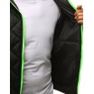 Černá pánská přechodná bunda s barevným zipem