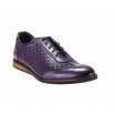 Pánské sportovní kožené boty fialové barvy vhodné na každodenní nošení
