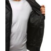Pánská přechodná bunda v černé barvě s nastavitelnou kapucí