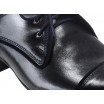 Pánské kožené boty černé barvy comodo e sano