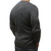 Pánský pulovr tmavě šedé barvy na jaro