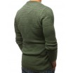 Moderní pánský pulovr zelené barvy