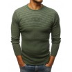 Moderní pánský pulovr zelené barvy