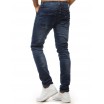 Moderní roztrhané džíny modré barvy pro pány
