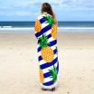 Kvalitní osuška na pláž v motivu ananasů