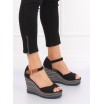 Elegantní černé dámské sandály