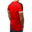 Stylové pánské červené triko s krátkým rukávem a nadpisem