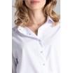 Stylová dámská bílá halenka košilového střihu módního designu