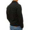 Pánská stylová riflová bunda v černé barvě