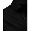Elegantní pánská černá košile s dlouhým rukávem a zapínáním na knoflíky